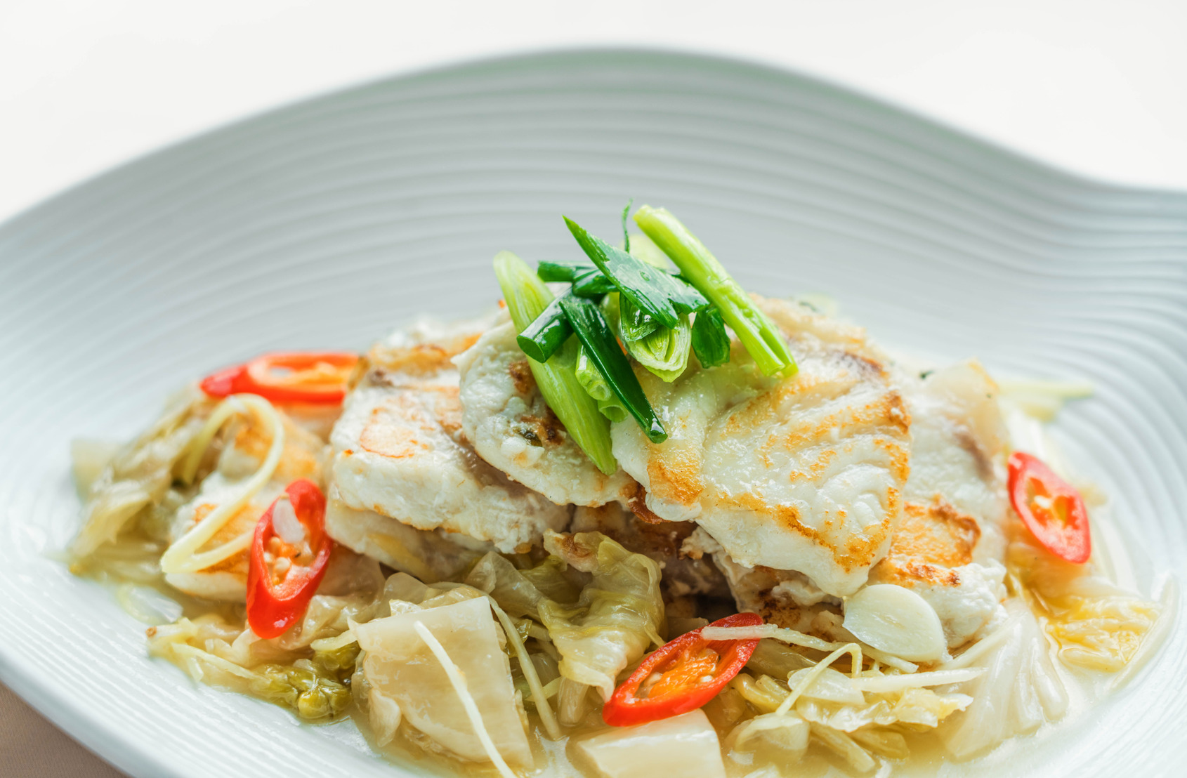 亞果薈中餐廳 高麗菜酸燜海魚